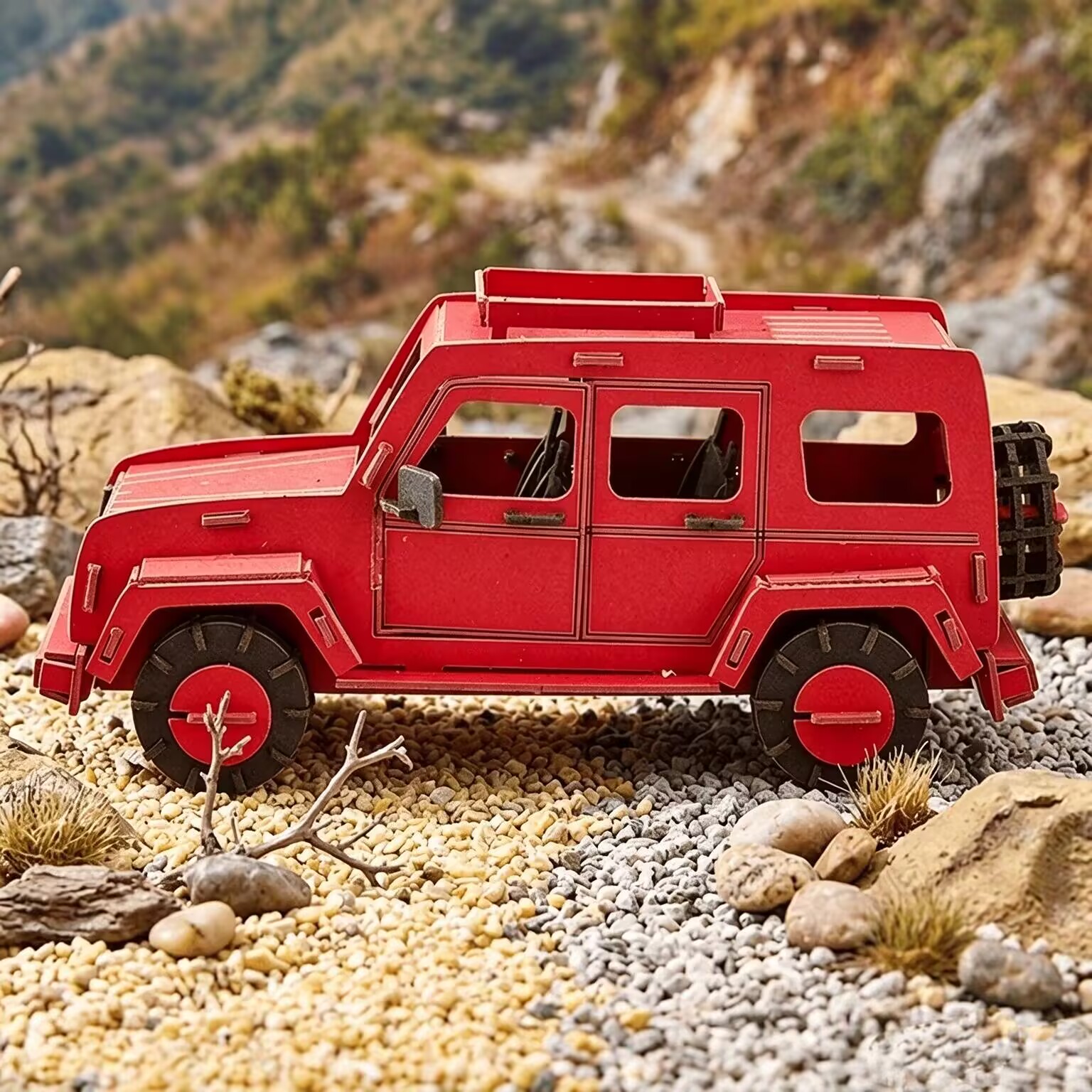 CUPUZ 3D Paper Puzzle Off Road Car DIY Paper Model